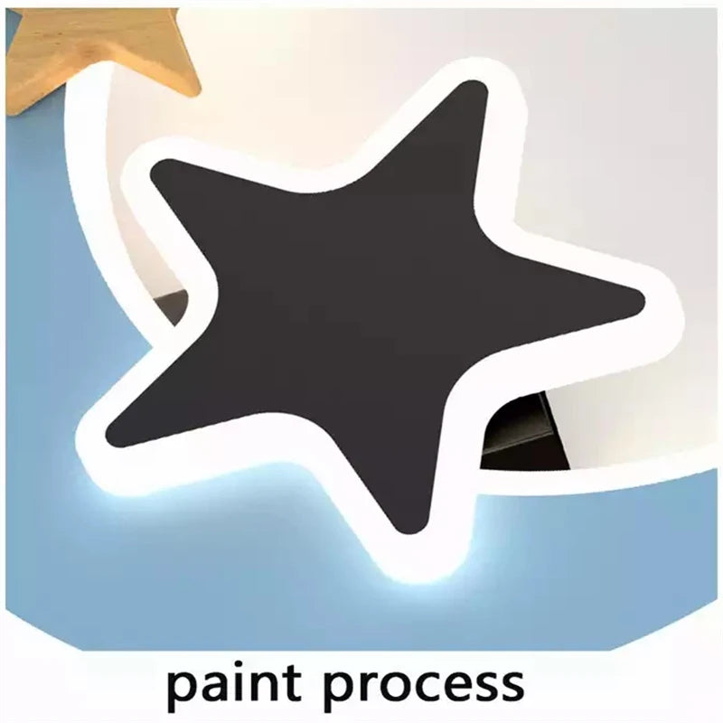 Applique murale fusée, étoile ou lune LED pour chambre d'enfant