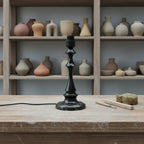 Pied de lampe E27 en métal noir, doré ou bois, 12 tailles