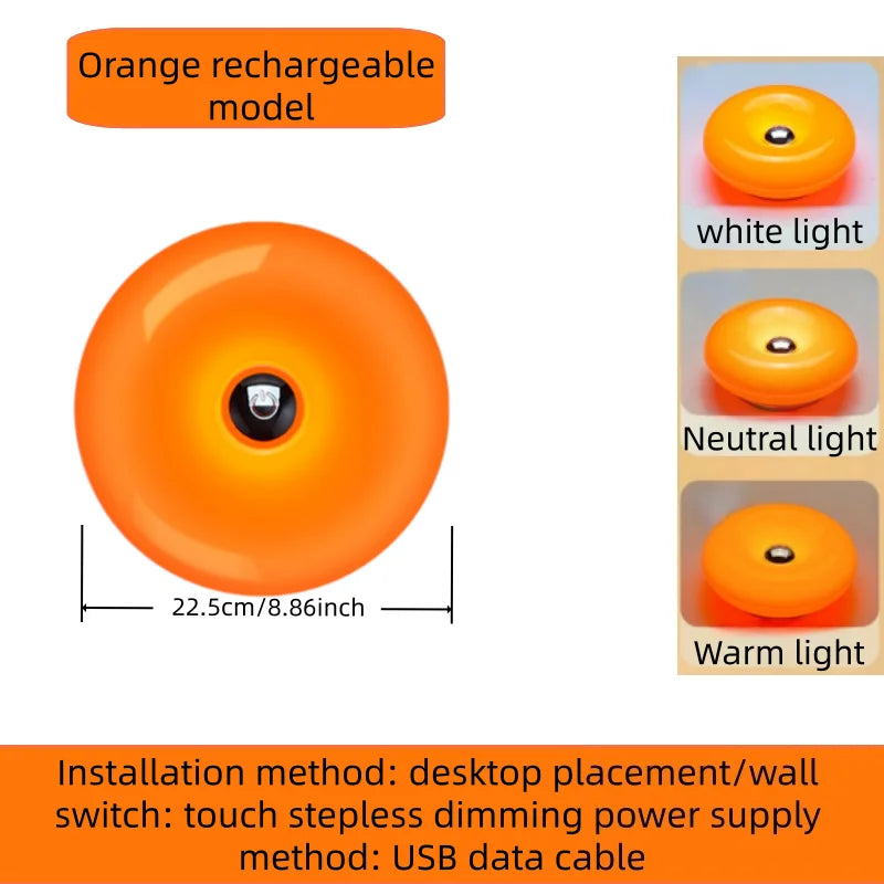 three-colour / Fluorescent orange