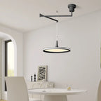 Suspension à disque LED et bras pivotant, du Ø 30 au Ø 50 cm