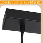 Suspension en verre ambré et coiffe effet bois, 1 ou 3 lumières