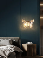 Applique murale papillon effet cristal LED, chambre ou salon
