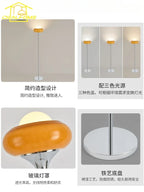 Lampadaire rétro à coupe de verre orange et globe opalin, chromé