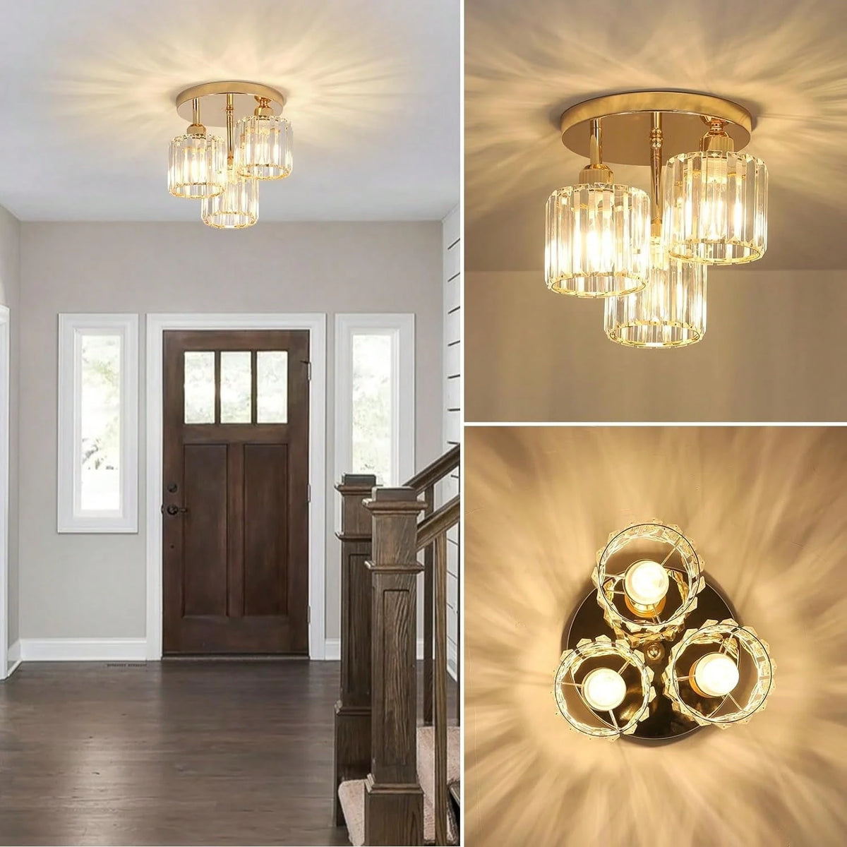 Plafond bas ? Choisissez une ou trois lumières