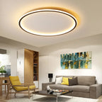 Plafonnier LED anneau fin noir, blanc ou doré, du Ø 20 au Ø 80 cm