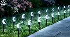 Guirlande solaire croissants de lune à bulles, 20 LED sur 5 m, IP44