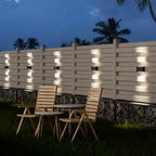 Lot de 2 appliques murales solaires LED IP44, faisceau haut et bas