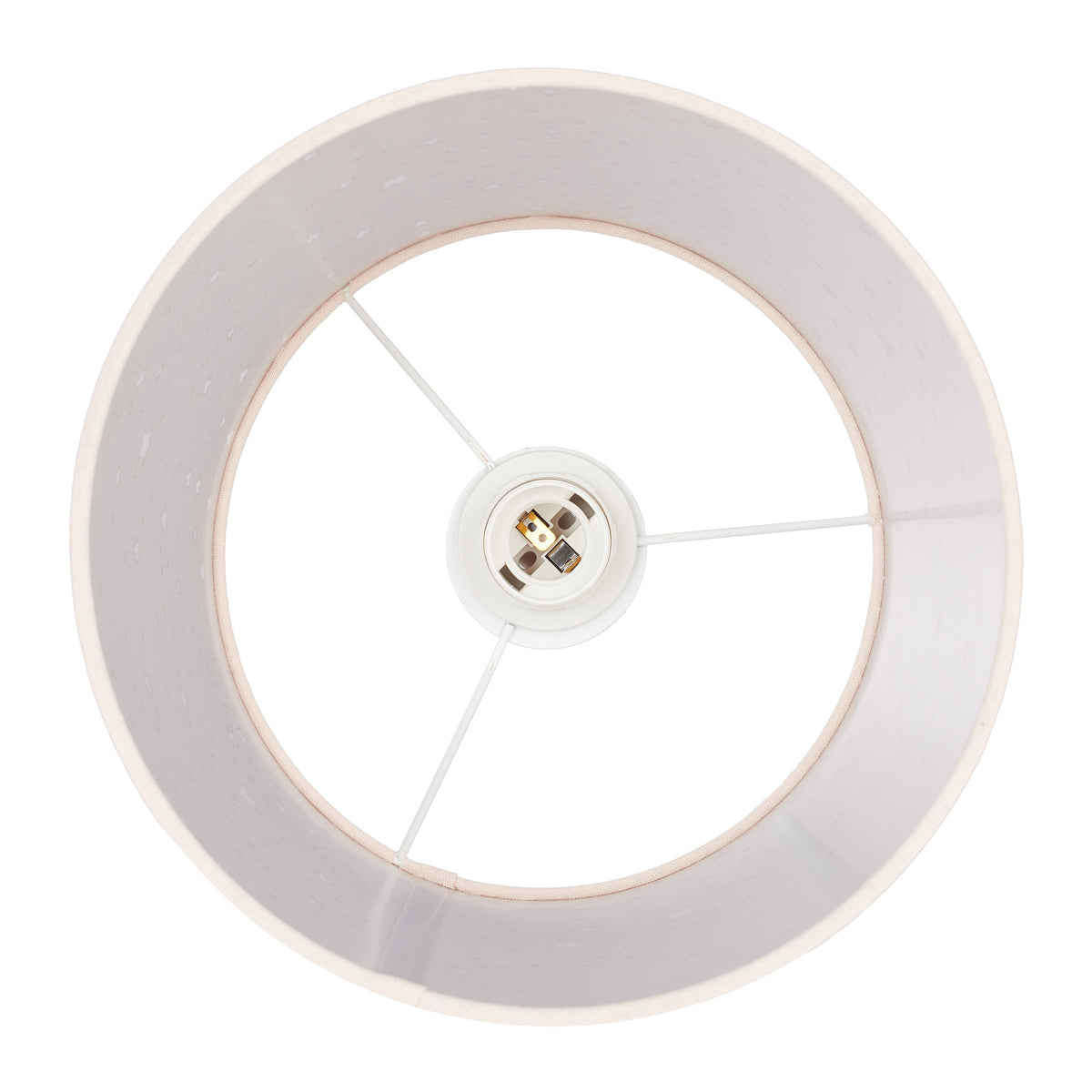 Suspension chambre d'enfant en tissu rose ajouré d'étoiles, Ø 27 cm