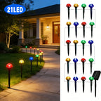 Lumière Colorée 21 pièces / Perles LED + Panneau Solaire