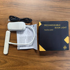 Lampe de lecture à pince barre 25 LED, minuterie, noire ou blanche