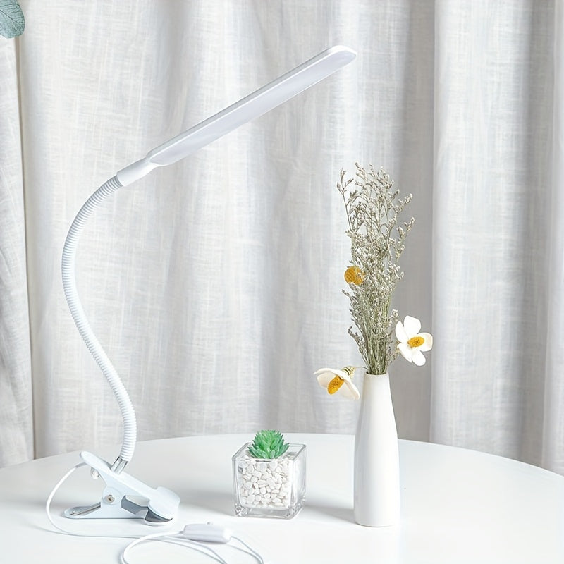 Lampe à pince LED à col de cygne de 32 cm, barre de 25 cm, USB