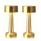 Lampe de table sans fil bistrot en métal, lot de 2 ou de 4