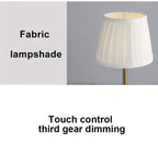Lot de 2 lampes de chevet sans fil, abat-jour plissé crème