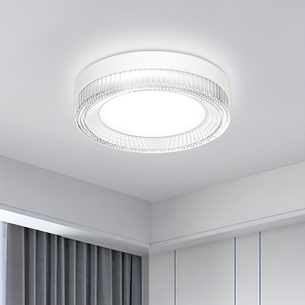 Lot de 4 plafonniers LED ronds 24 W, Ø 18 cm, blanc jour 6500 K