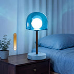 Lampe de table moderne en forme de champignon - Bleu