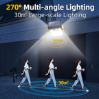 Applique solaire à détecteur, panneau inclinable 72 LED, lot de 4