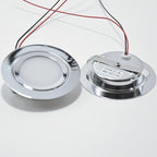 Spot LED encastrable chromé extra-plat Ø 72 mm, 12 V ou 24 V