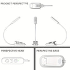 Lampe de lecture à pince avec arrêt programmé 30 ou 60 min, USB-C