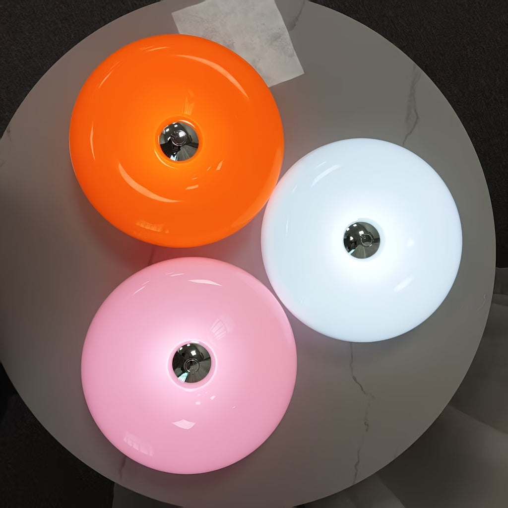 Lampe donut sans fil tactile, à poser ou à fixer au mur, 22 cm