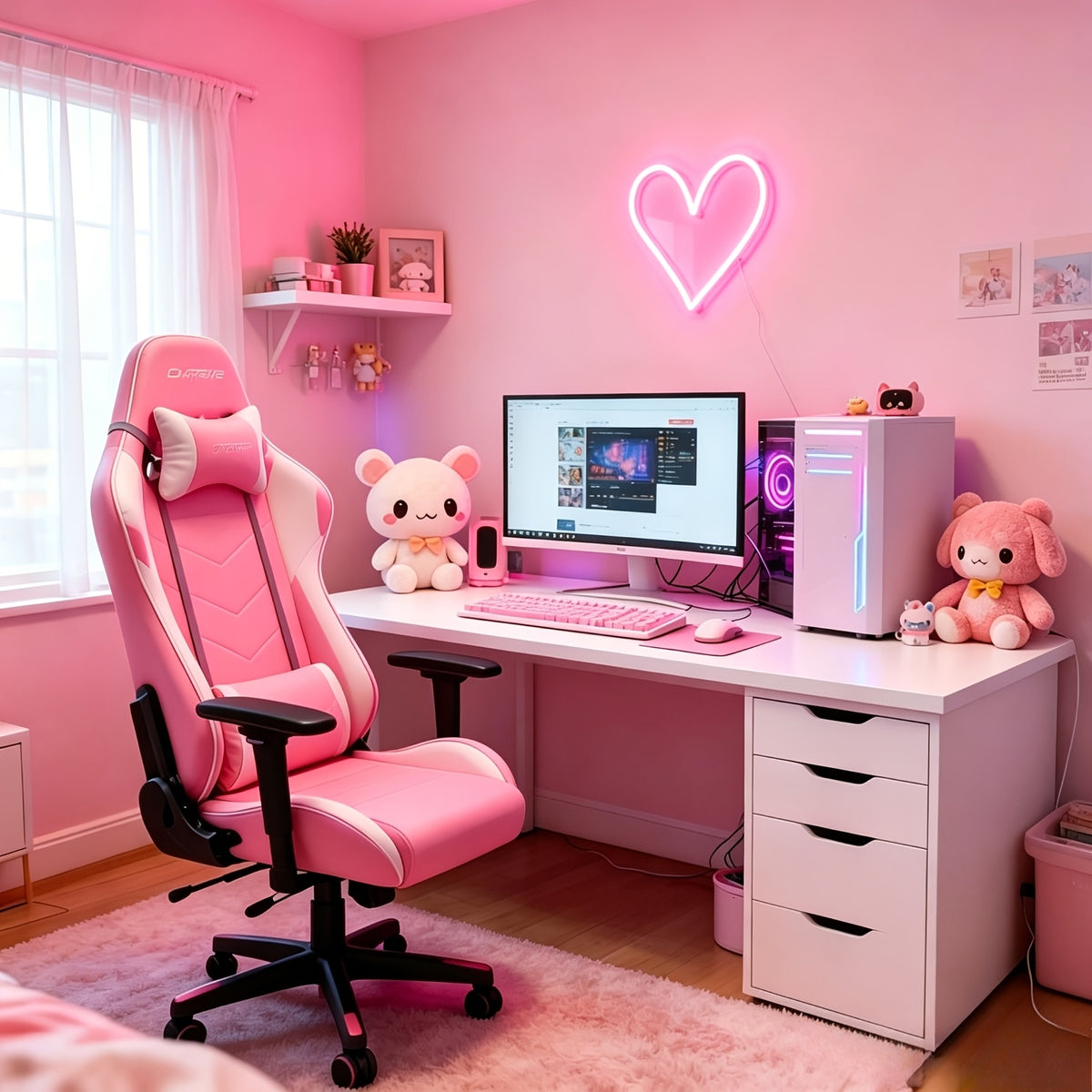 Une déco romantique pour chambre, jeux vidéo et mariage