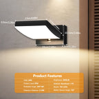 Applique LED 24 W à détecteur, tête pivotante, trois teintes IP65