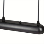 Suspension 3 lumières sur barre en métal noir, douilles E27