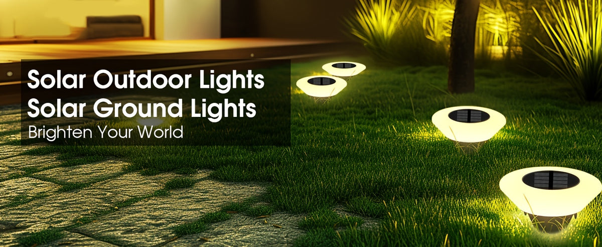 Spot solaire de sol à diffuseur opalin 14 LED, Ø 12,4 cm, lot de 4