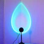 Lampe d'ambiance projection coucher de soleil RVB, télécommande