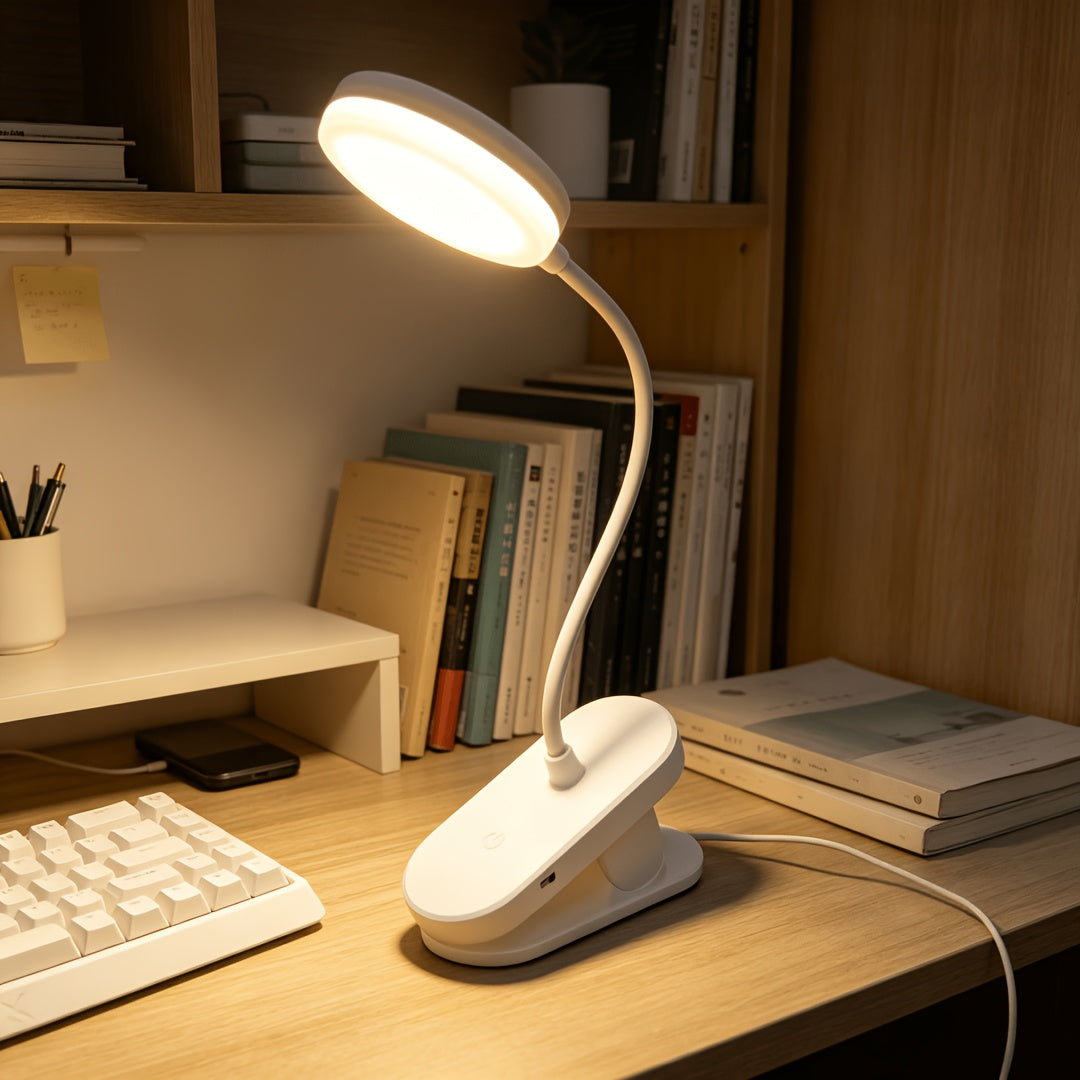 Type de branchement blanc - Lampe à pince à col de cygne de 36 cm / 14,17 pouces