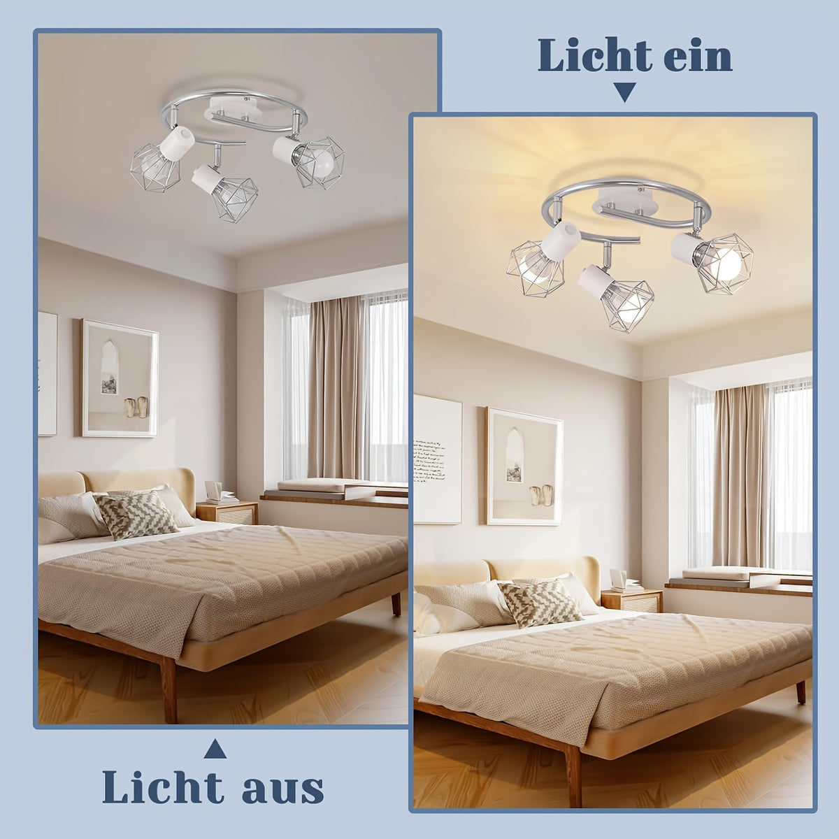 Un éclat industriel pour la chambre et l'entrée