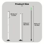 Lampadaire LED RVB à quatre segments, appli et minuterie, 122 cm