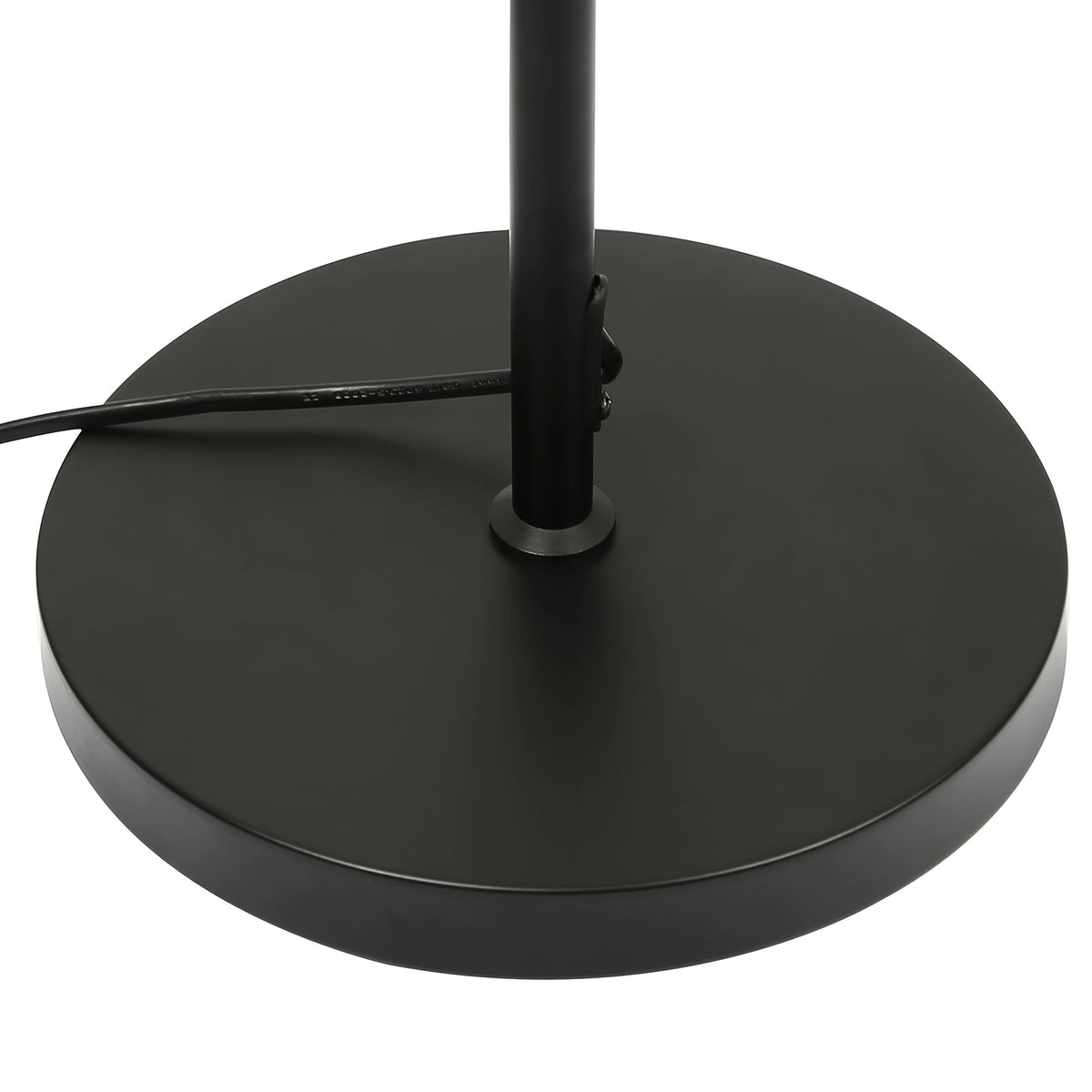 Lampadaire noir à trois cages spirale en métal, 3 lumières E27