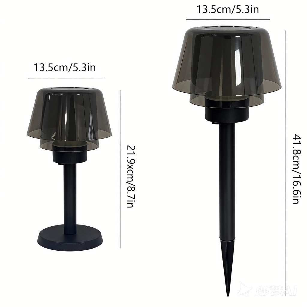 Lampe solaire 2 en 1 de table ou à piquer, effet flamme, IP44
