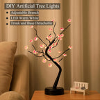 Lampe arbre à fleurs de prunier LED, 45 cm, branches modelables