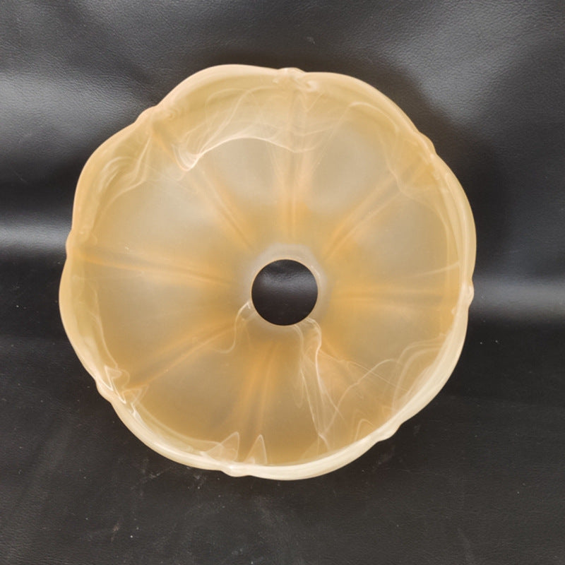 Lot de 2 verres de remplacement tulipe ambrés dépolis, Ø 21 cm