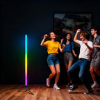 Lampadaire RGBIC à dégradé multicolore, 115 cm, seul ou par deux
