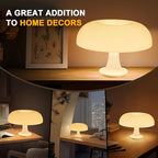 Lampe champignon rétro orange ou blanche, deux formats, USB