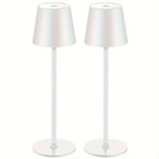 Lot de 2 lampes de table sans fil en aluminium, étanches IPX7