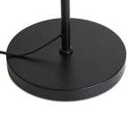 Lampadaire noir col de cygne à ampoule apparente E27, 157 cm