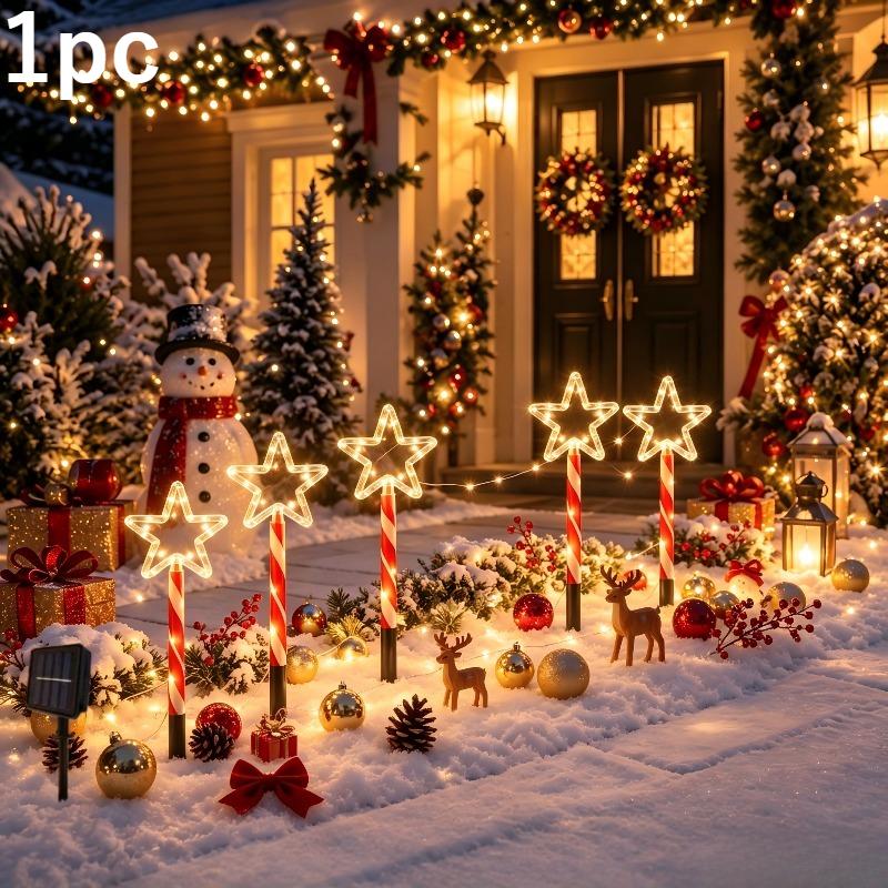 Guirlande Lumineuse de Jardin Étoile Cinq-en-Un