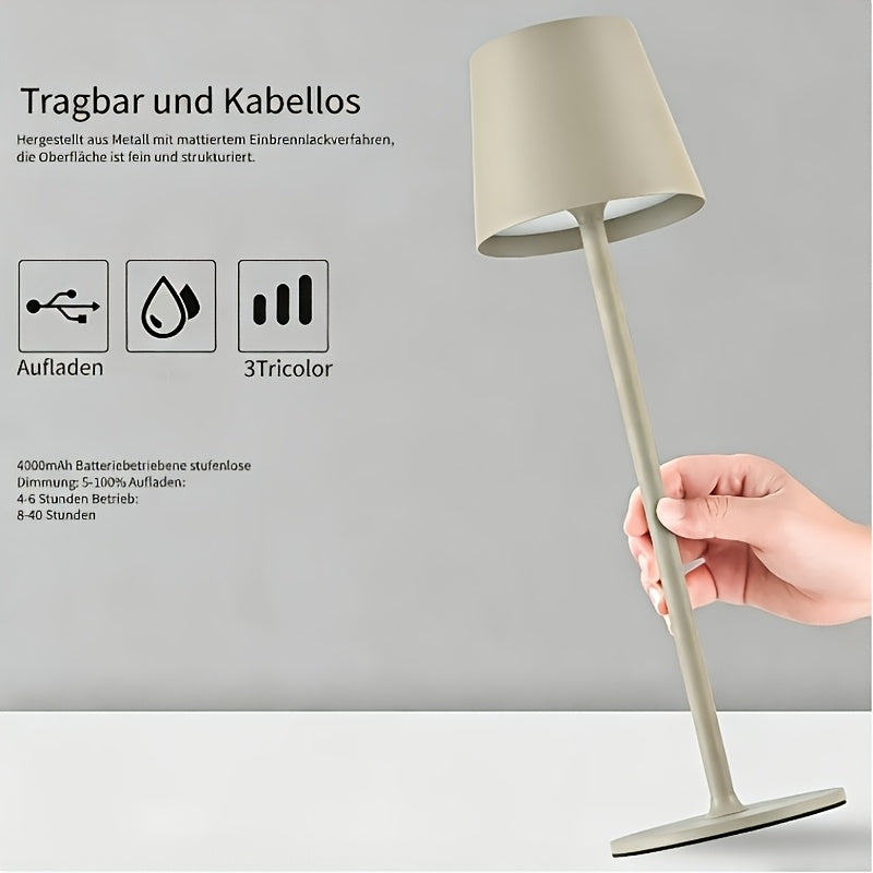 Lampe de chevet sans fil IPX7 en aluminium, lot de 2 ou 4