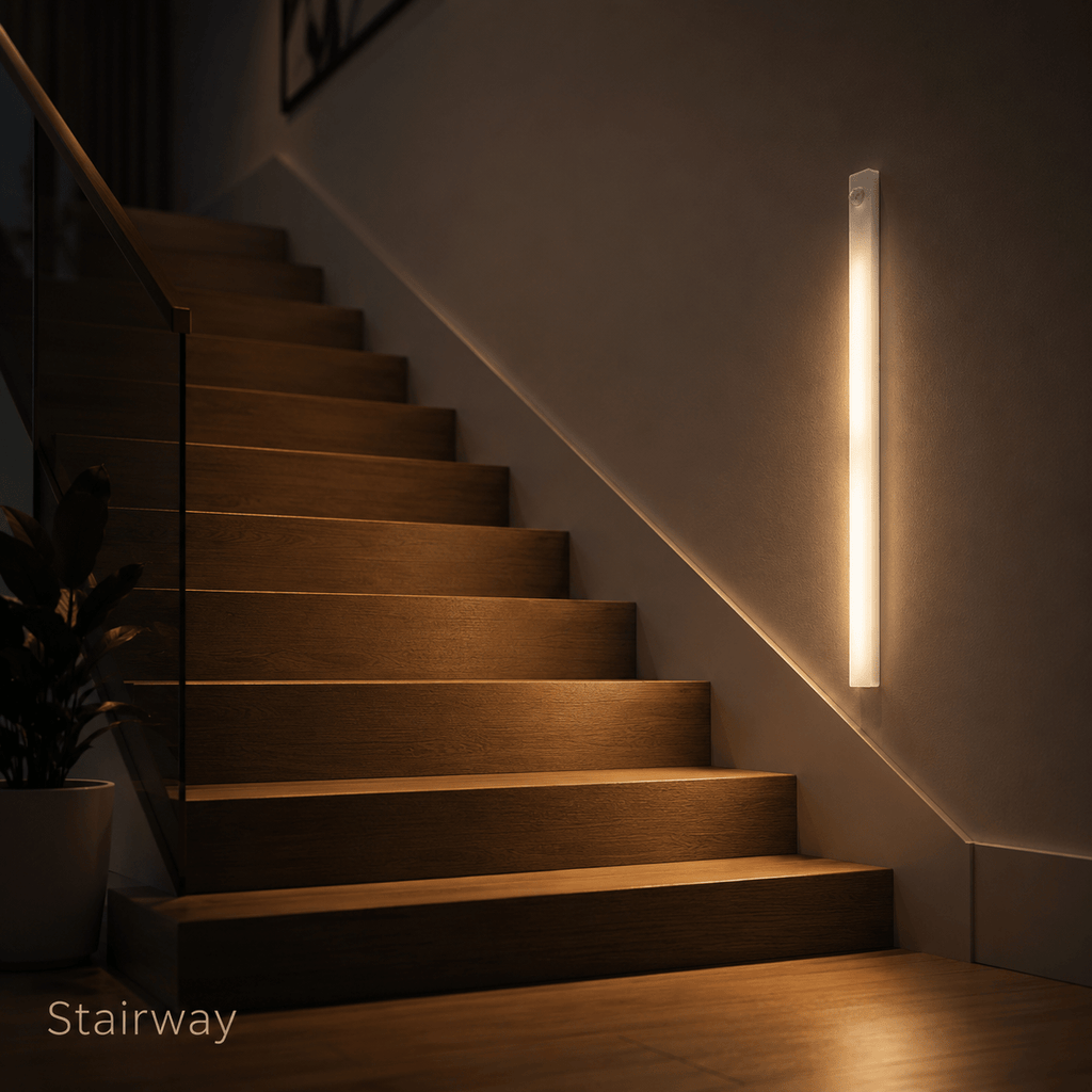 Lot de 3 barres LED à détecteur PIR et interrupteur, 20 à 50 cm