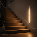 Lot de 3 barres LED à détecteur PIR et interrupteur, 20 à 50 cm
