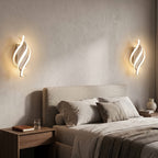 Applique murale LED spirale, lumière trois teintes réglable