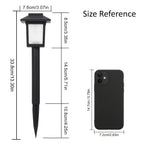 Lampe solaire lanterne à flamme vacillante, lot de 4 de 33,8 cm