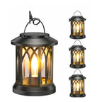 Lanterne solaire rétro à suspendre, lot de 2, ampoule filament IP65