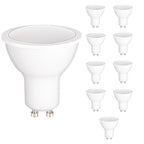 Ampoule LED GU10 6 W, 570 lumens, faisceau 100°, lot de 10