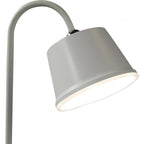Lampe de table sans fil blanche à tête aimantée et col de cygne