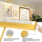 Applique murale LED rechargeable pour tableau, bras orientable