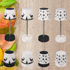 Lampe de chevet sans fil télescopique, décor cerfs ou empreintes